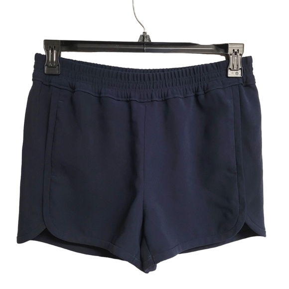 J. Crew Navy Blue Pull On Elastic Waist Crepe Shorts Size 6 - Picture 9 of 9